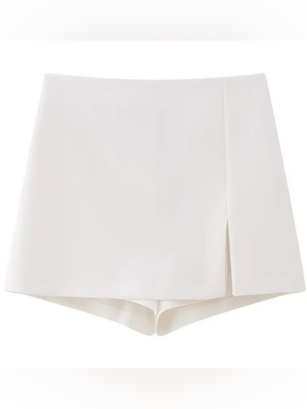 White Women's High-Waist Skort